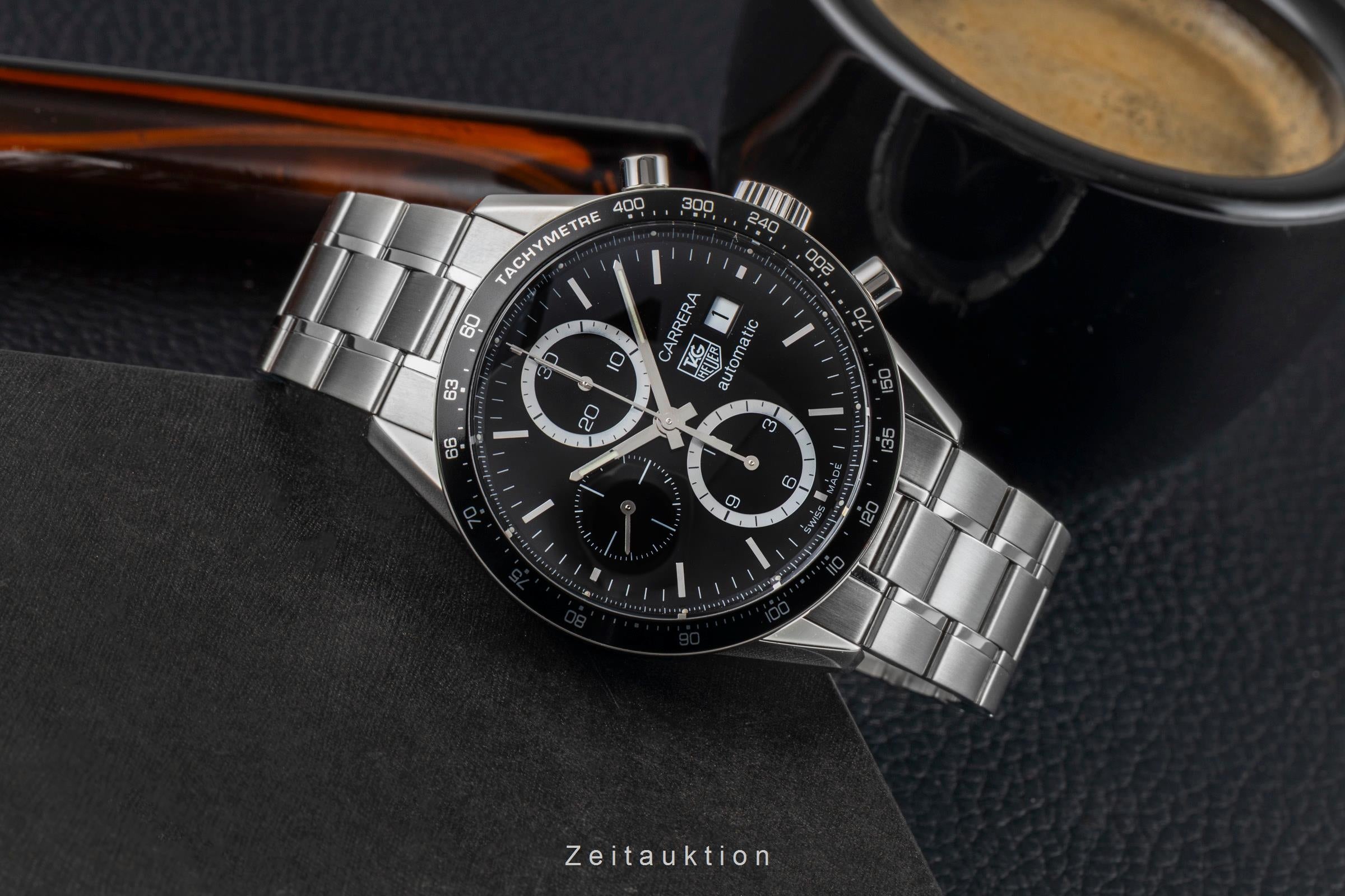Tag Heuer Carrera chronograph steel automatic men's watch CV2010.BA0794  [2605231]