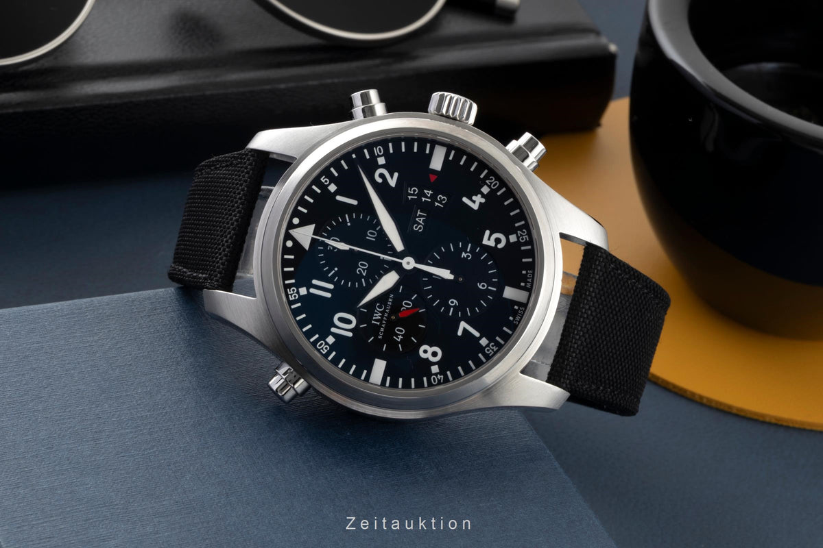IWC Fliegerchronograph chronograph steel automatic men's watch IW377801  [2605251]