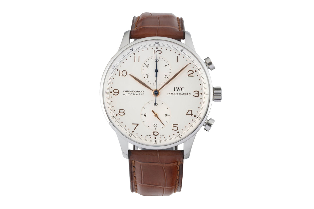 IWC Portuguese chronographe acier automatique montre pour hommes IW371401  [2605252]