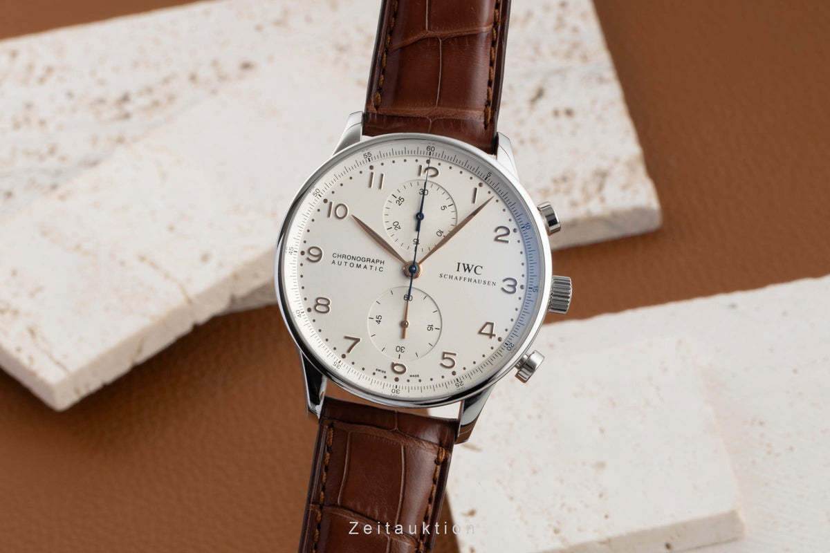 IWC Portuguese cronógrafo acero automático reloj para caballeros IW371401  [2605252]