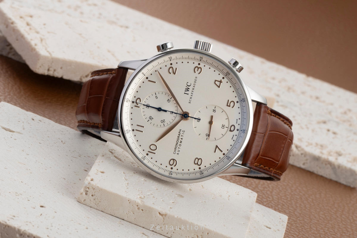 IWC Portuguese cronógrafo acero automático reloj para caballeros IW371401  [2605252]