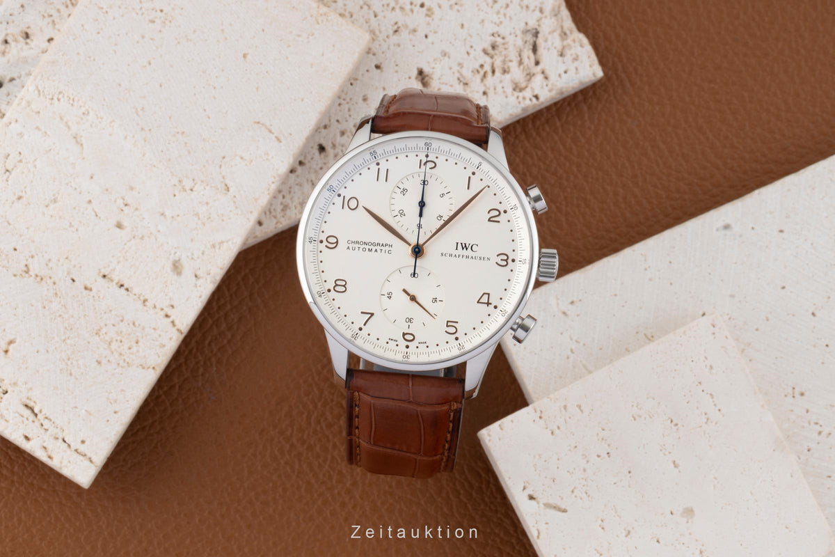 IWC Portuguese cronógrafo acero automático reloj para caballeros IW371401  [2605252]