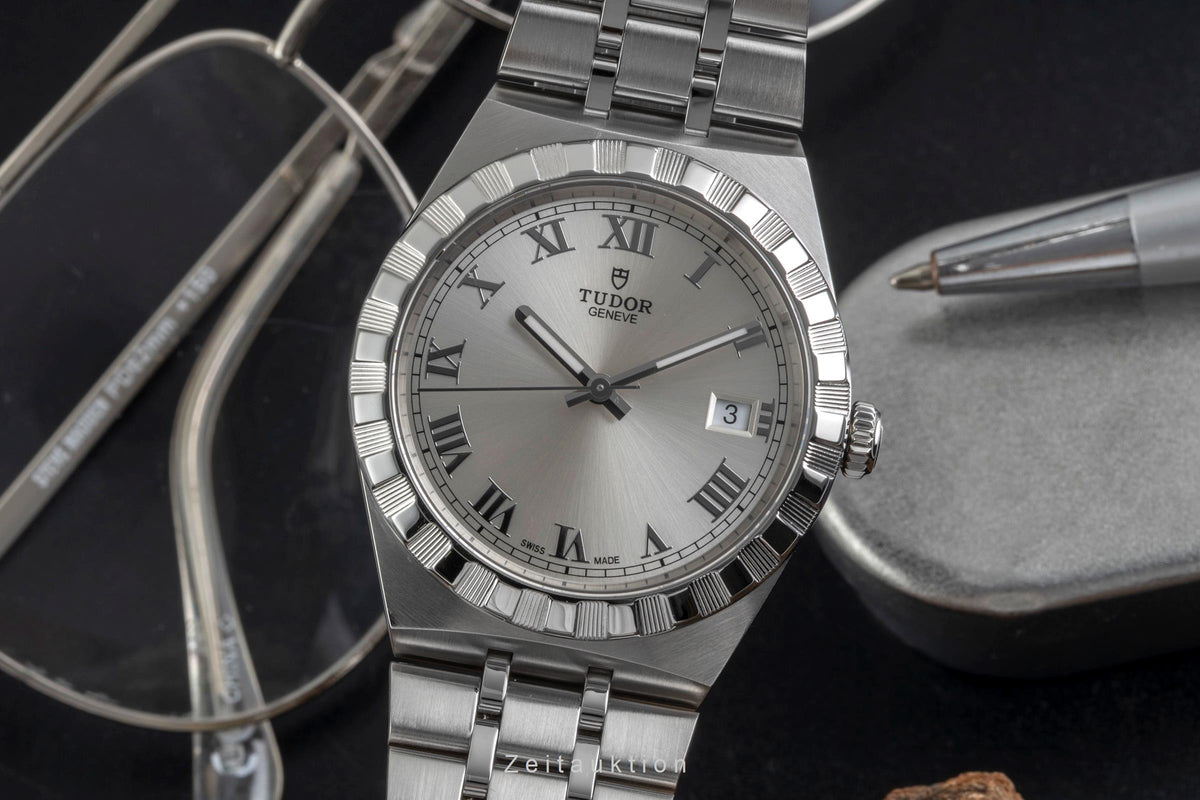 Tudor Royal acero automático reloj para caballeros 28500-0001 LP: 2840EUR  [2605255]