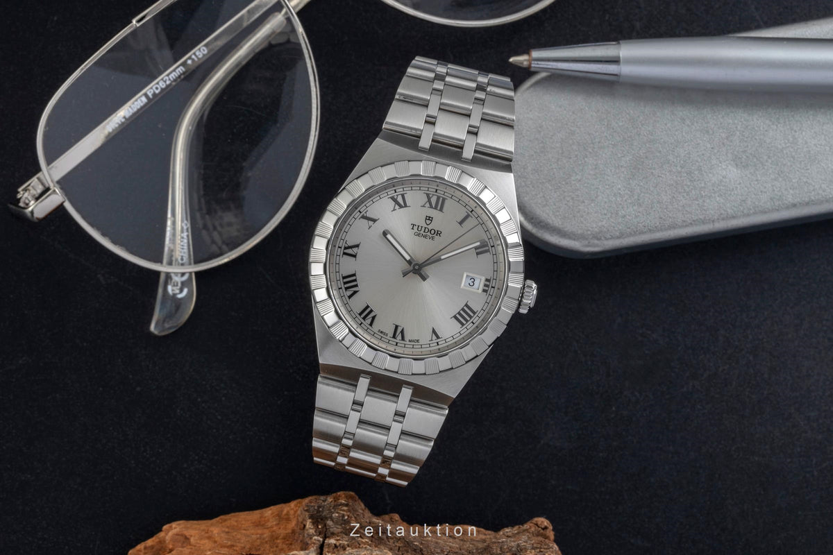 Tudor Royal acero automático reloj para caballeros 28500-0001 LP: 2840EUR  [2605255]
