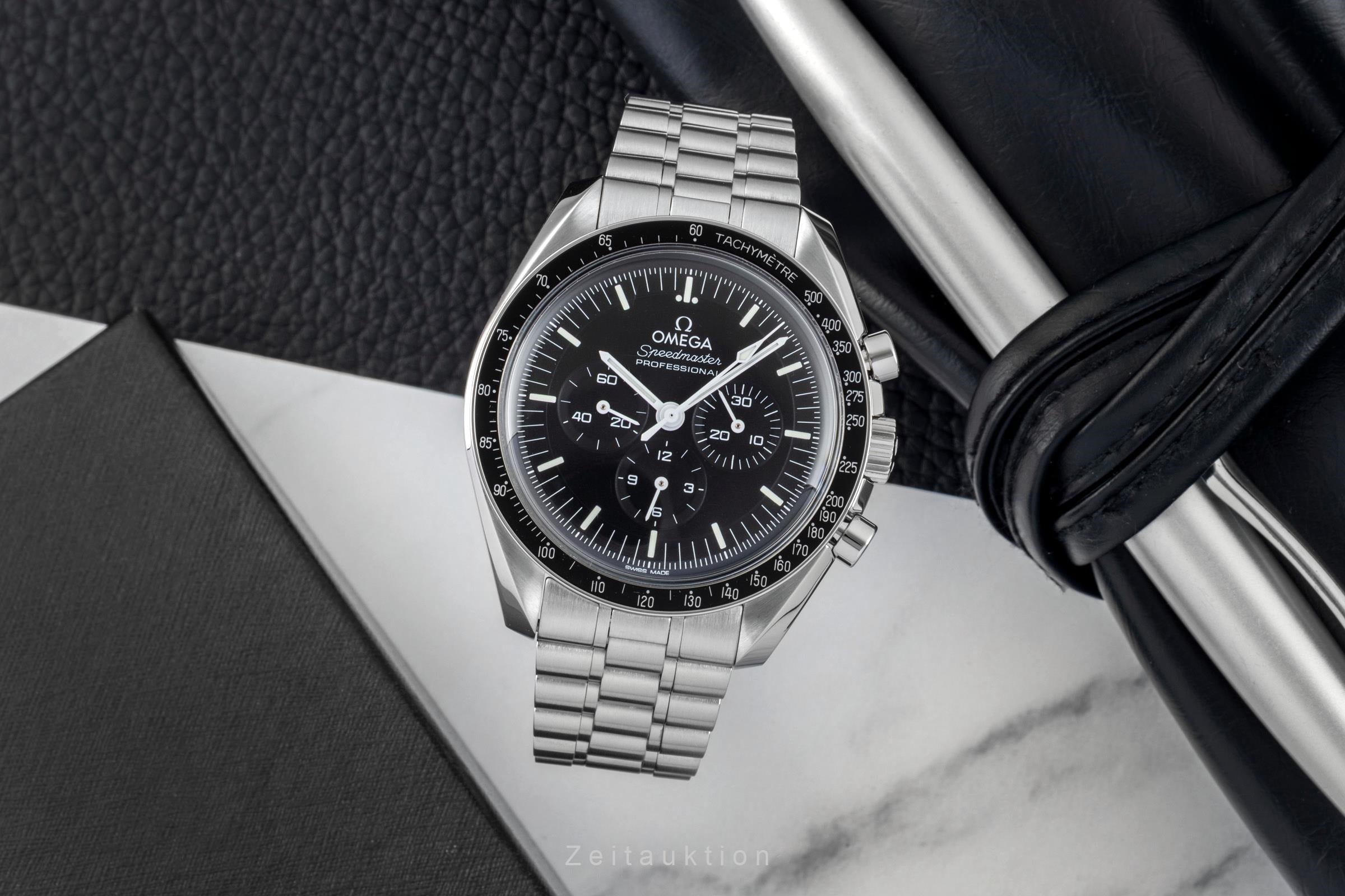Omega Speedmaster Moonwatch cronografo acciaio carica manuale orologio da uomo 310.30.42.50.01.001 LP: 7600EUR  [2605264]