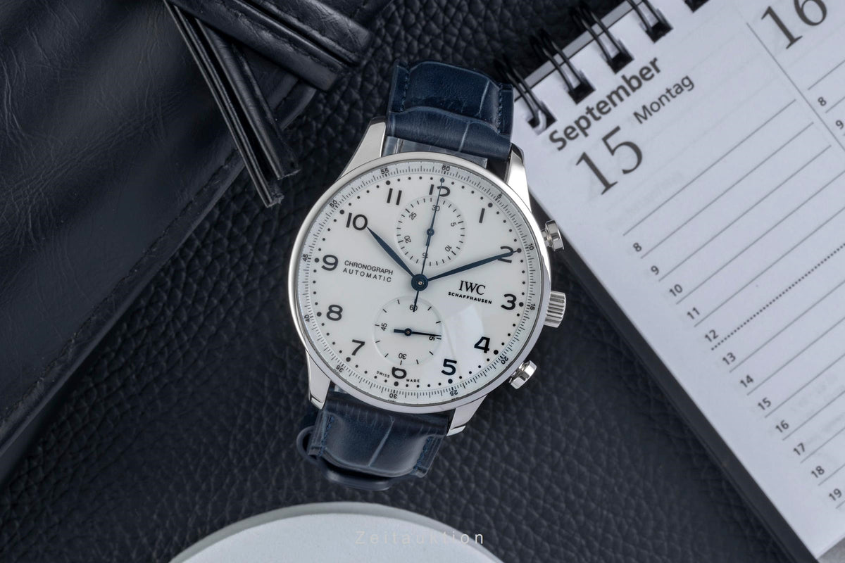 IWC Portugieser chronograph steel automatic men's watch IW371602 Limited  [2605266]