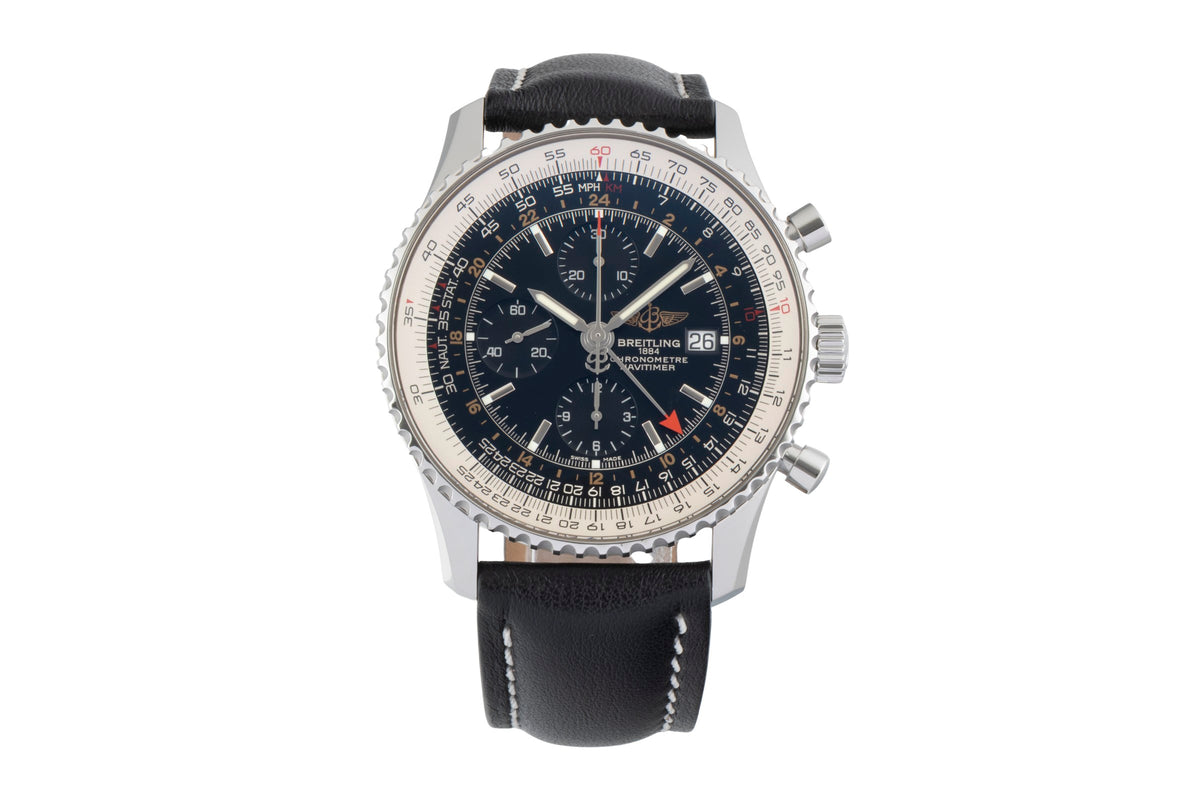 Breitling Navitimer World chronograph steel automatic men's watch A2432212/B726  [2605269]