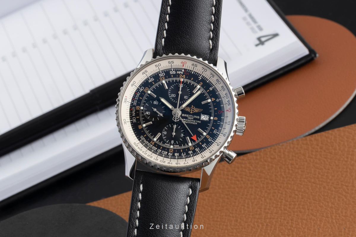 Breitling Navitimer World chronograph steel automatic men's watch A2432212/B726  [2605269]