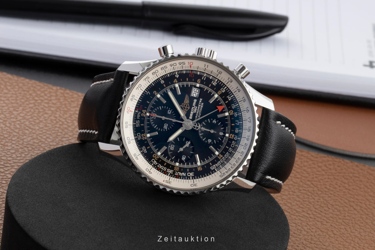 Breitling Navitimer World chronograph steel automatic men's watch A2432212/B726  [2605269]