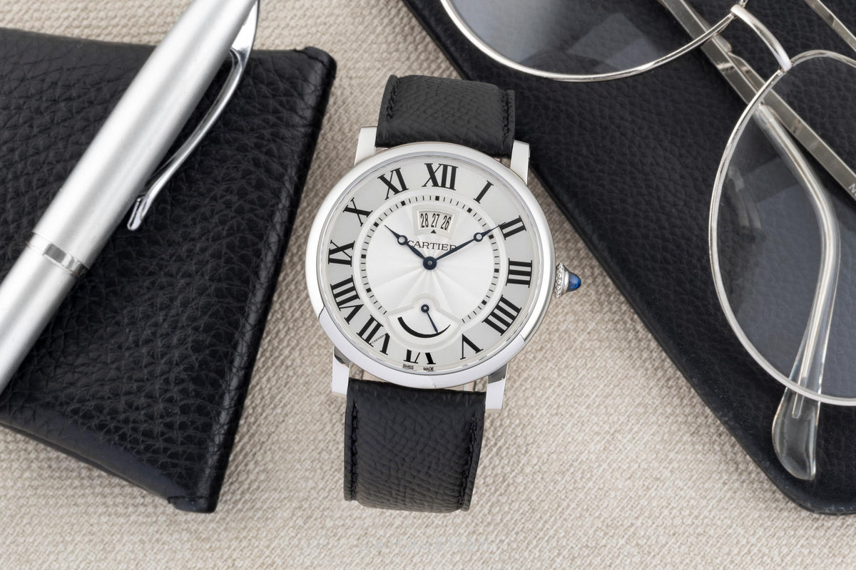 Cartier Rotonde de Cartier Stahl Handaufzug Herrenuhr Ref. W1556369 B&P [2605277]