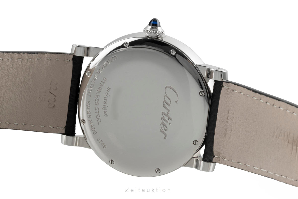 Cartier Rotonde de Cartier Stahl Handaufzug Herrenuhr Ref. W1556369 B&P [2605277]