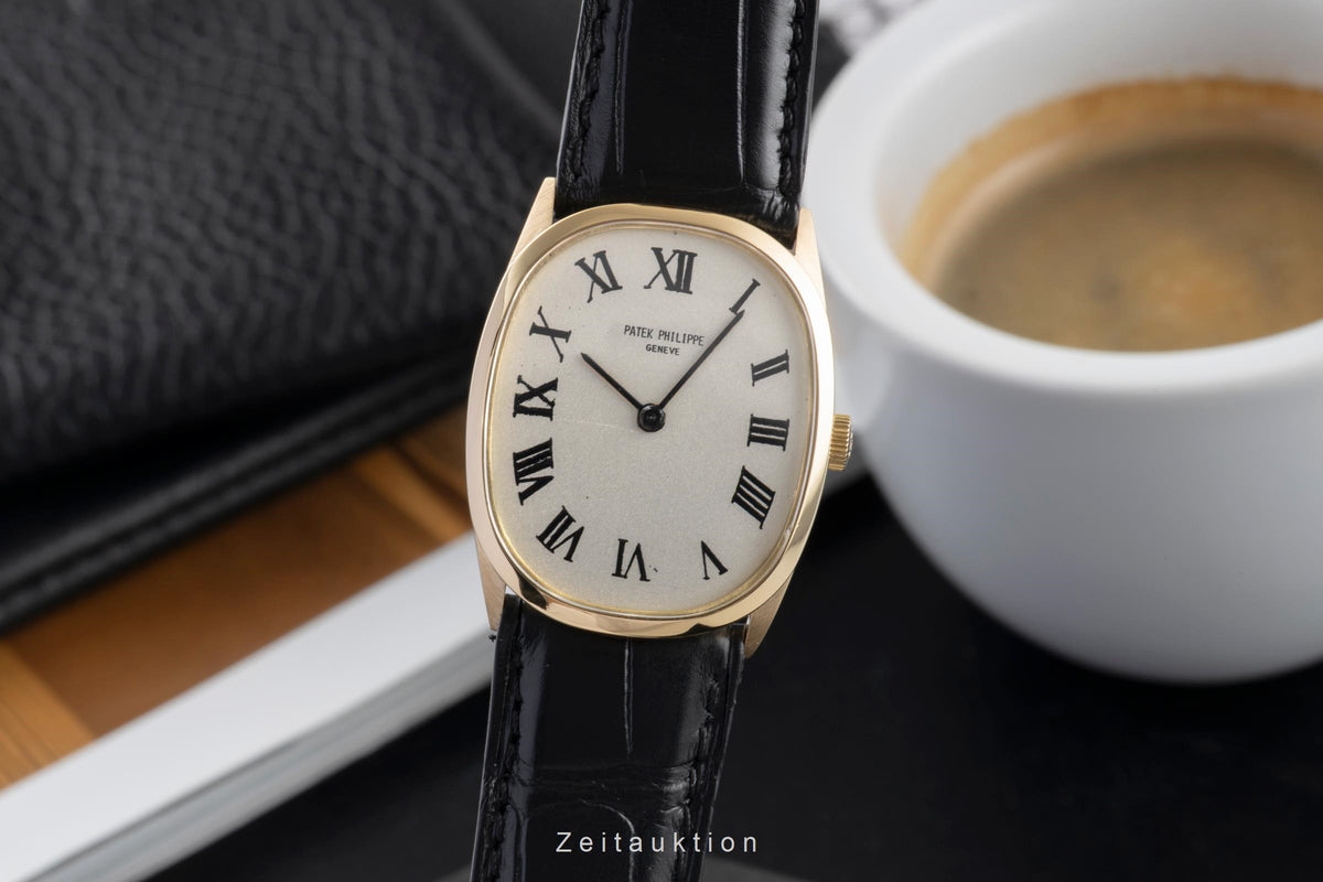 Patek Philippe Ellipse d´Or 18K (0,750) Gold Handaufzug Herren Ref 3546 Vintage  [2605282]