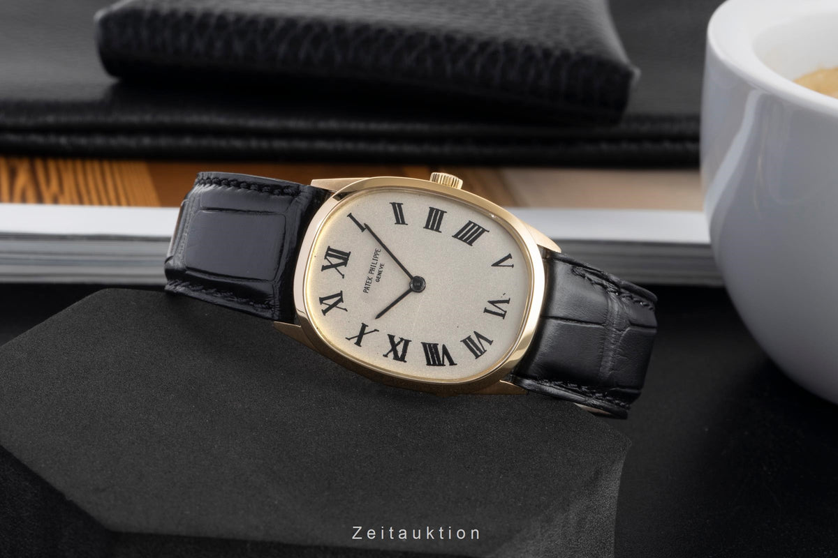 Patek Philippe Ellipse d´Or 18K (0,750) Gold Handaufzug Herren Ref 3546 Vintage  [2605282]