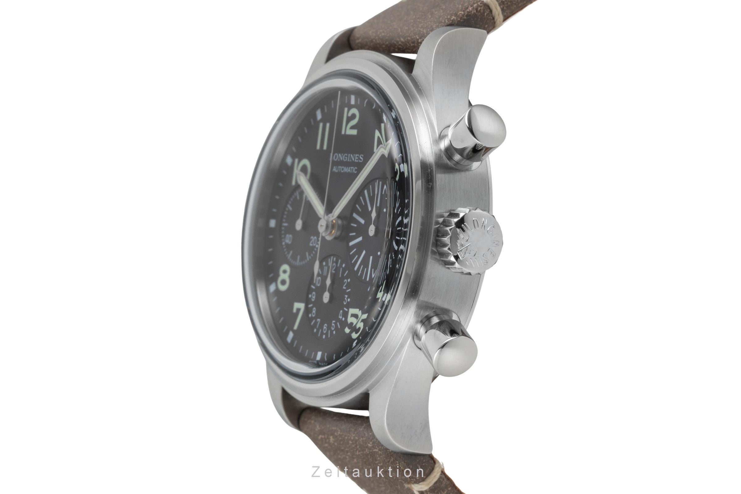Longines Avigation Bigeye Chronograph Stahl Automatik Ref L2.816.4.53.2 B&P 2025 [2605285]