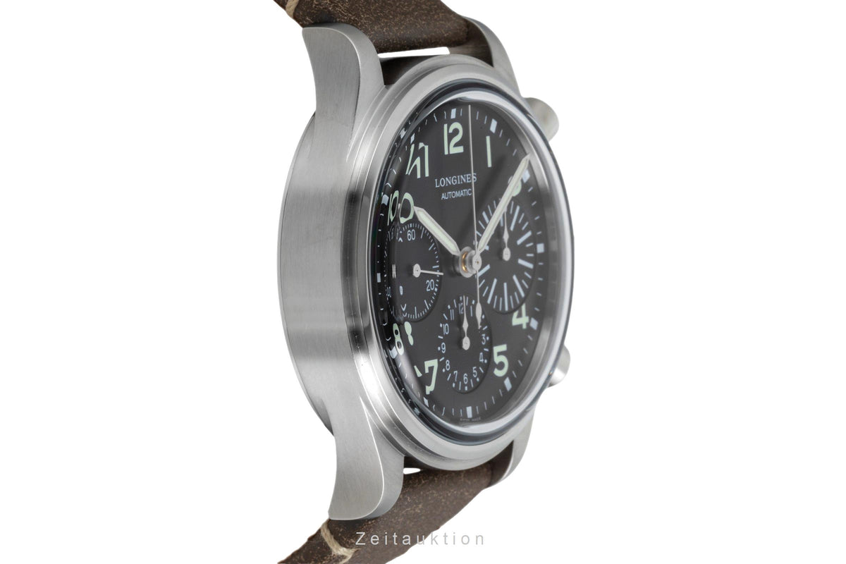 Longines Avigation Bigeye Chronograph Stahl Automatik Ref L2.816.4.53.2 B&P 2025 [2605285]