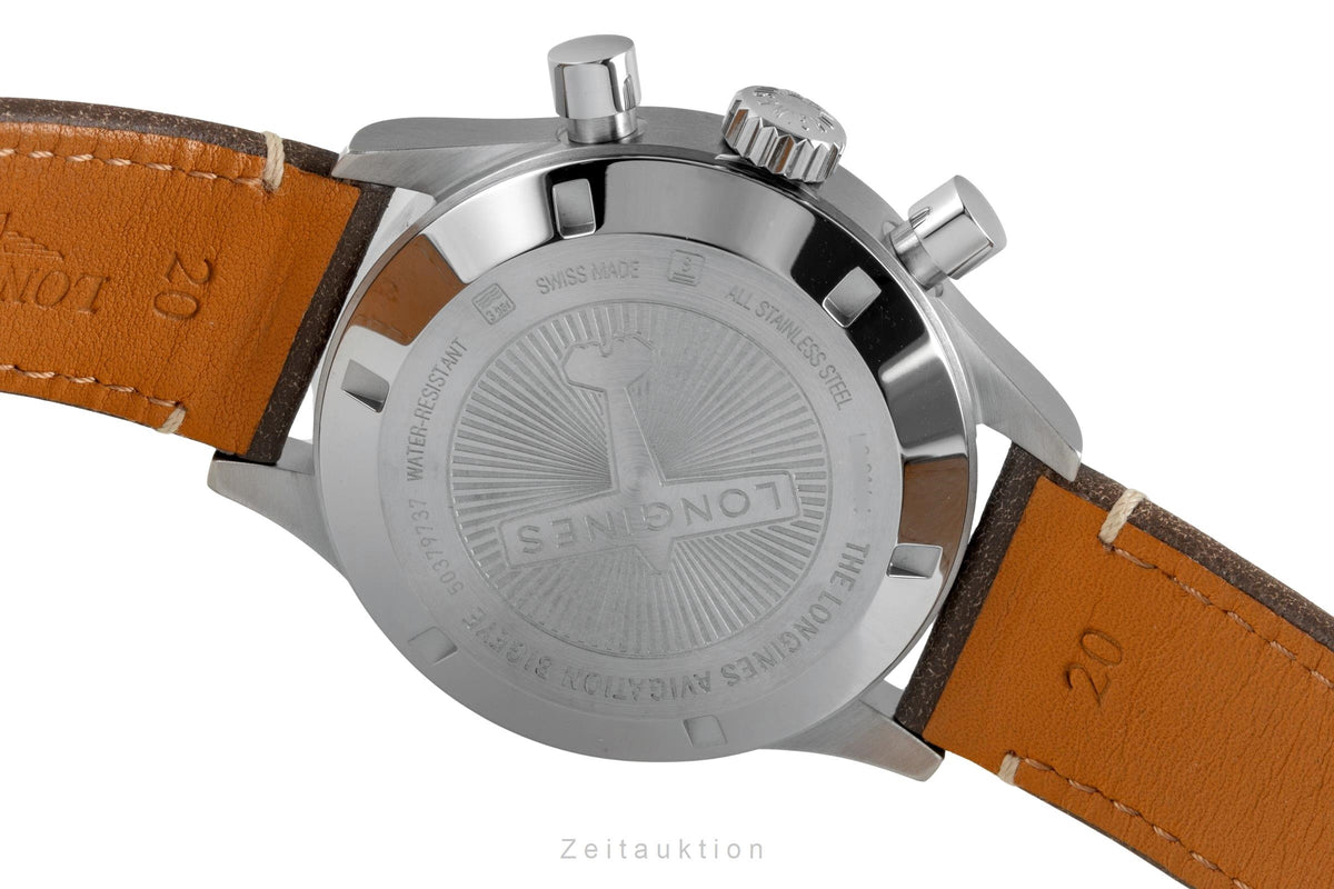 Longines Avigation Bigeye Chronograph Stahl Automatik Ref L2.816.4.53.2 B&P 2025 [2605285]