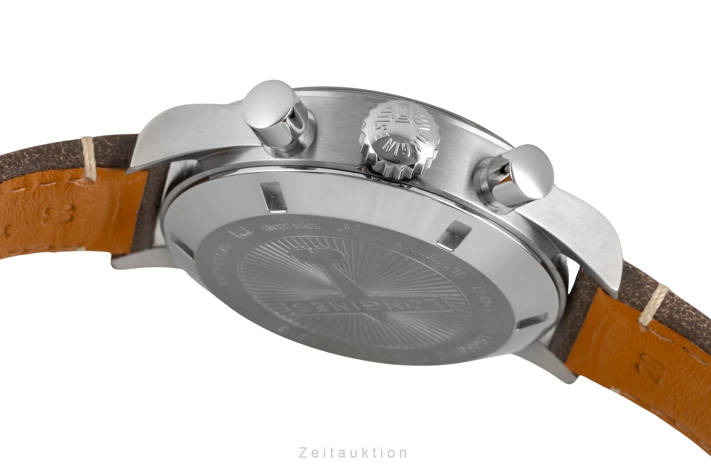 Longines Avigation Bigeye Chronograph Stahl Automatik Ref L2.816.4.53.2 B&P 2025 [2605285]