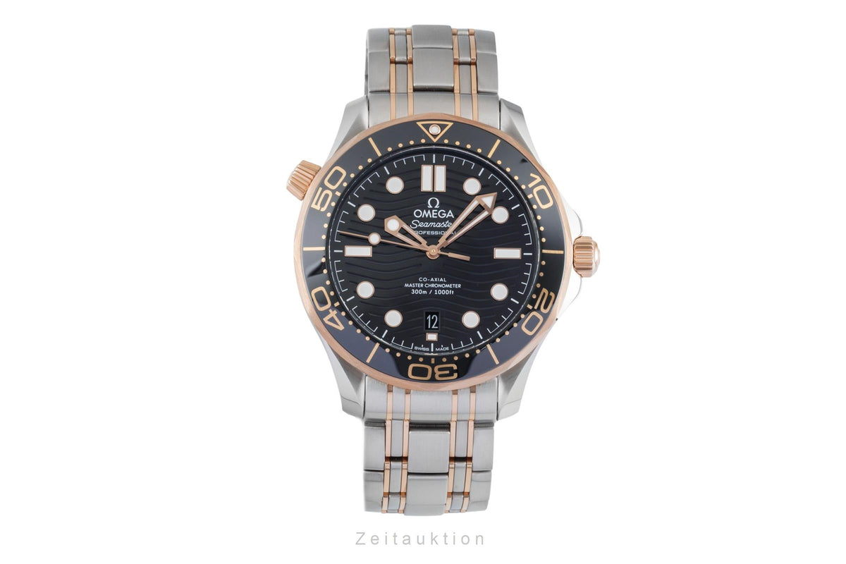 Omega Seamaster steel / gold automatic men's watch 210.20.42.20.01.001 LP: 14200EUR  [2605286]