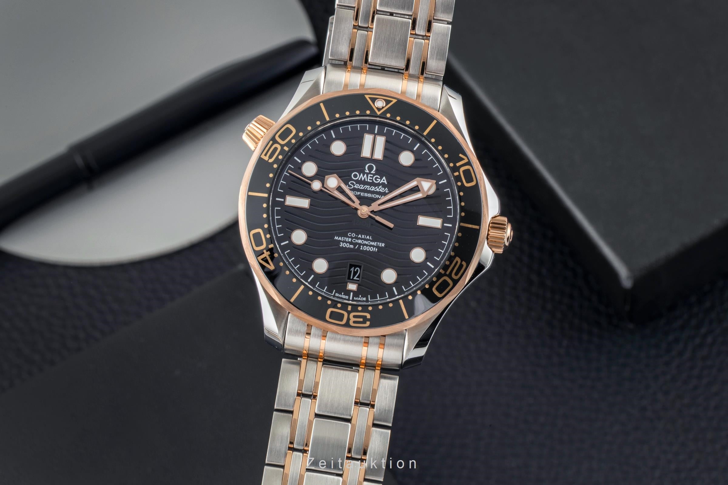 Omega Seamaster steel / gold automatic men's watch 210.20.42.20.01.001 LP: 14200EUR  [2605286]