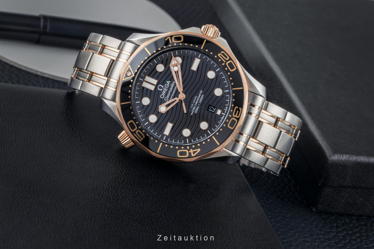 Omega Seamaster steel / gold automatic men's watch 210.20.42.20.01.001 LP: 14200EUR  [2605286]