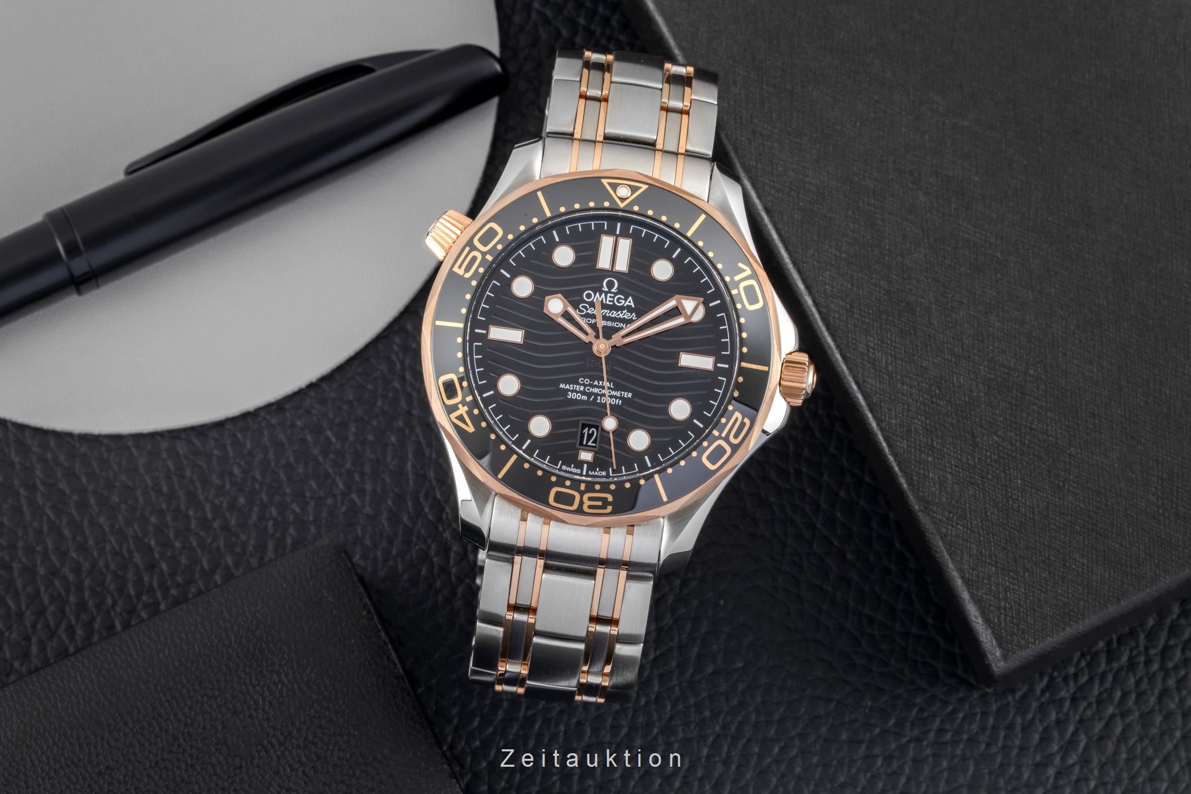 Omega Seamaster steel / gold automatic men's watch 210.20.42.20.01.001 LP: 14200EUR  [2605286]