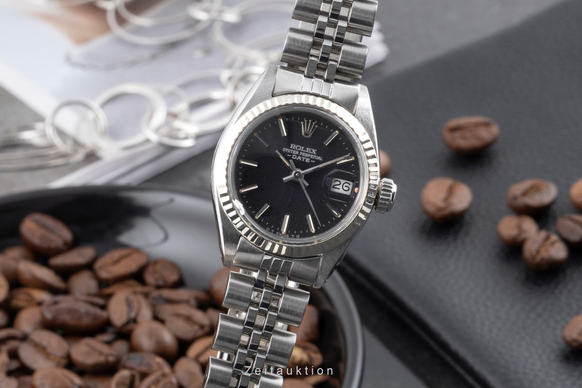 Rolex Lady Date steel / white gold automatic women's watch 6917 Vintage  [2605297]