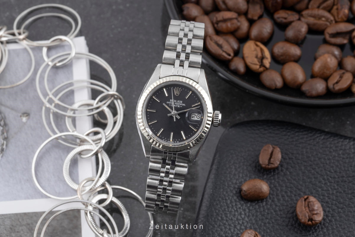 Rolex Lady Date steel / white gold automatic women's watch 6917 Vintage  [2605297]