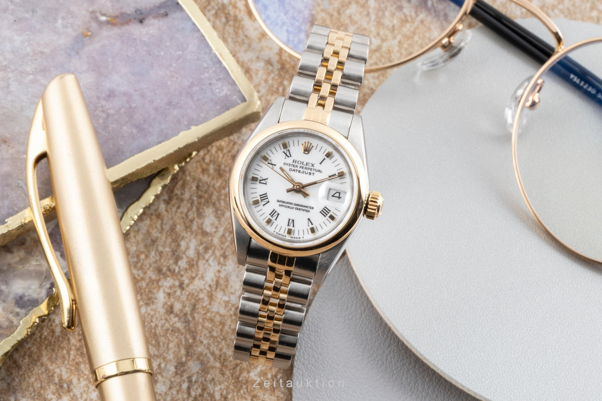 Rolex Lady Datejust acero / oro automático reloj para damas  69163  [2605298]