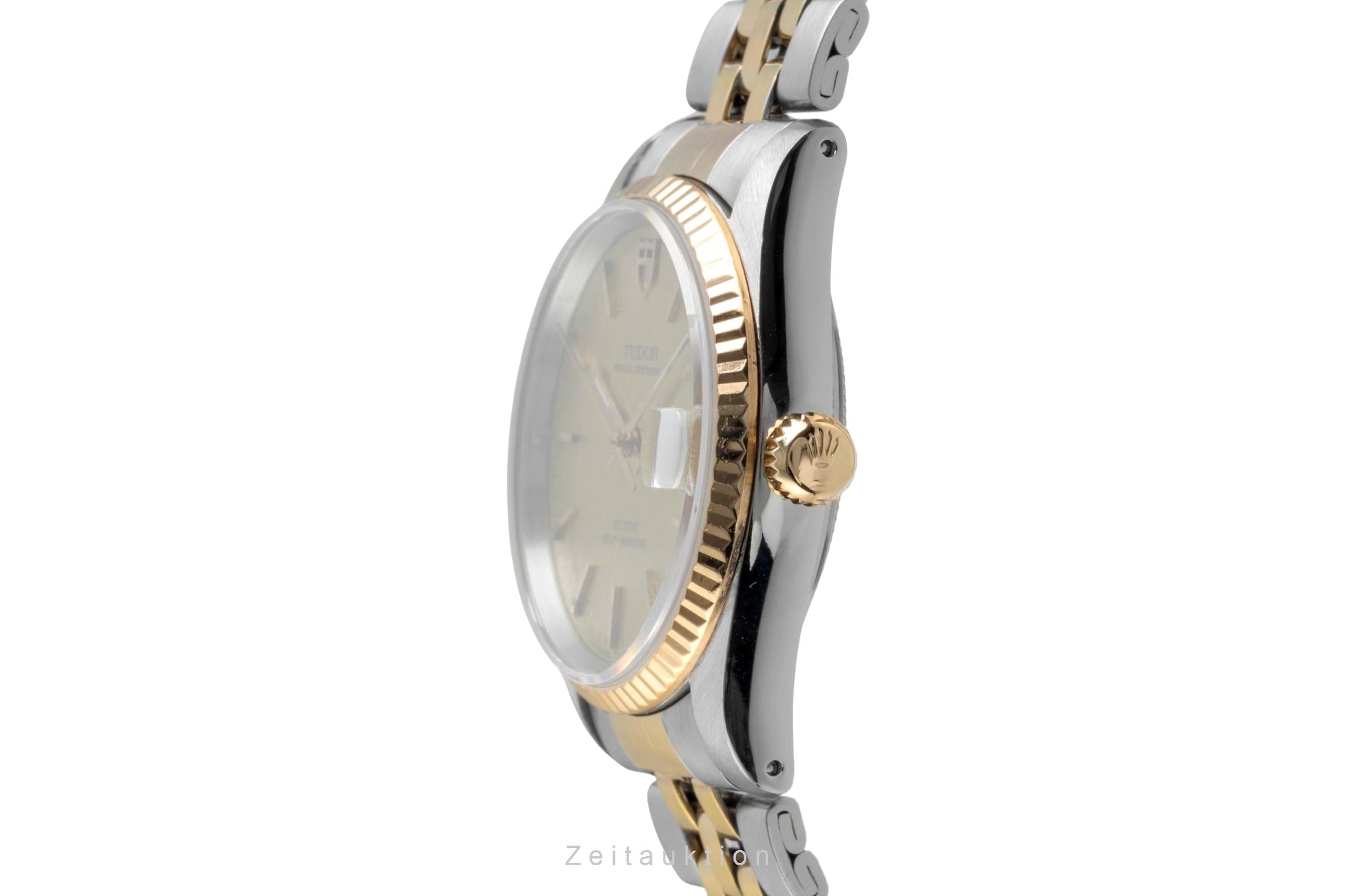 Tudor Prince Date Stahl / Gold Linen Dial Automatik Datum Herrenuhr Ref. 72033  [2605303]