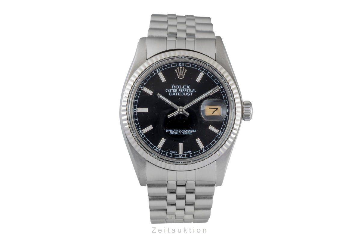 Rolex Datejust steel / white gold automatic men's watch 16014  [2605310]