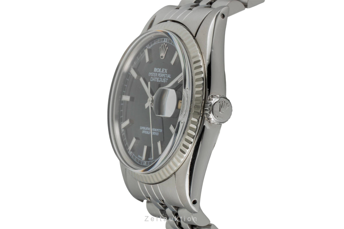 Rolex Datejust steel / white gold automatic men's watch 16014  [2605310]
