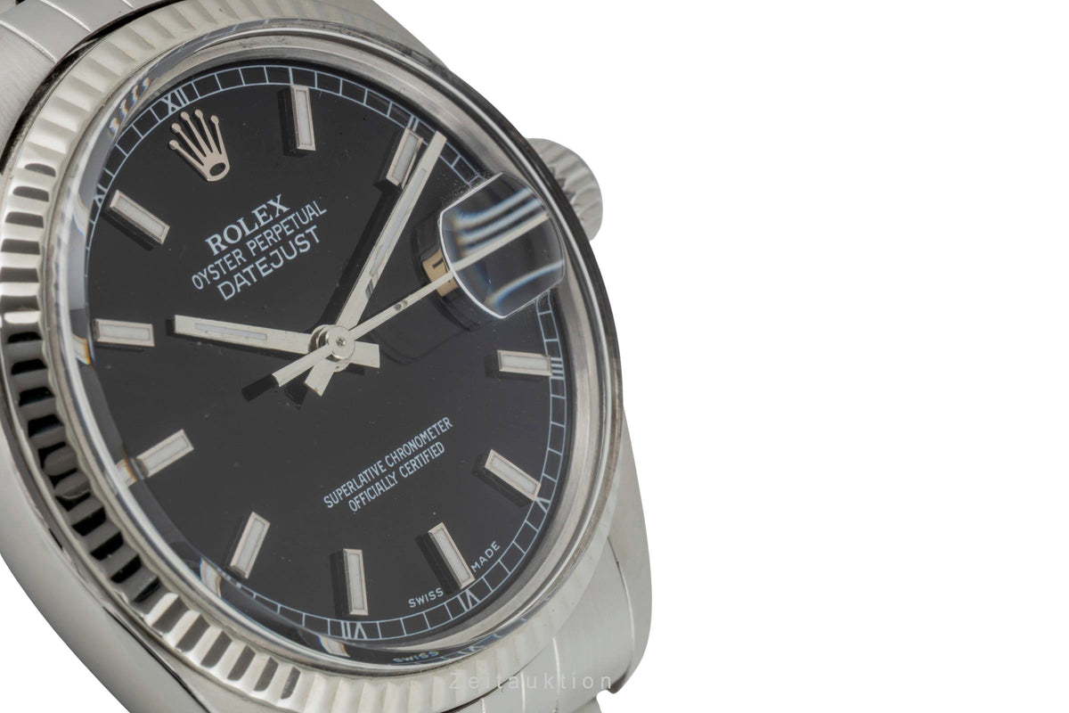 Rolex Datejust steel / white gold automatic men's watch 16014  [2605310]