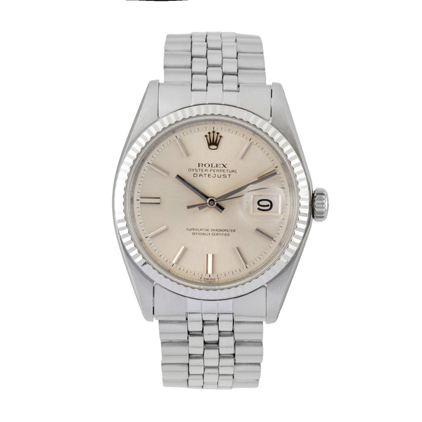 Rolex Datejust steel / white gold automatic men's watch 1601 Vintage  [2605312]