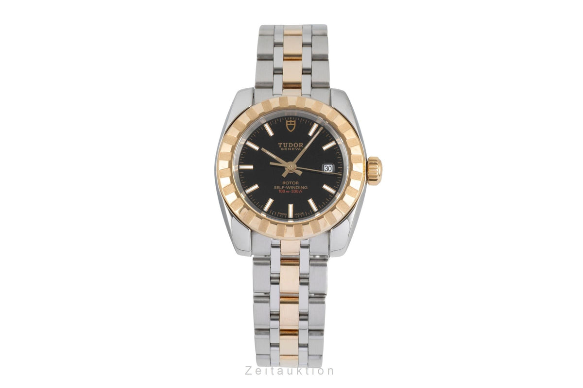 Tudor Classic Date acciaio / oro automatismo orologio da donna 22013  [2605316]