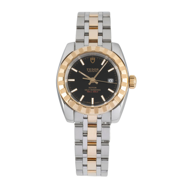 Tudor Classic Date acciaio / oro automatismo orologio da donna 22013  [2605316]