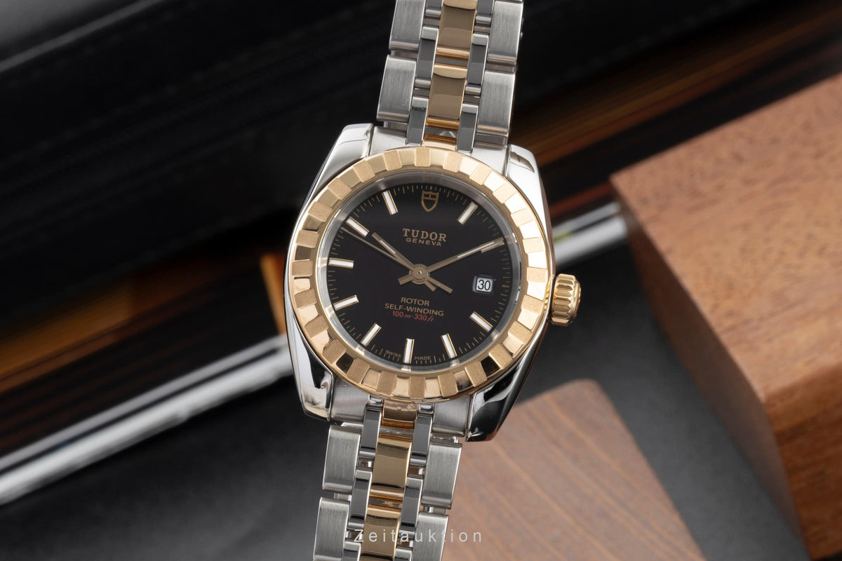 Tudor Classic Date acciaio / oro automatismo orologio da donna 22013  [2605316]