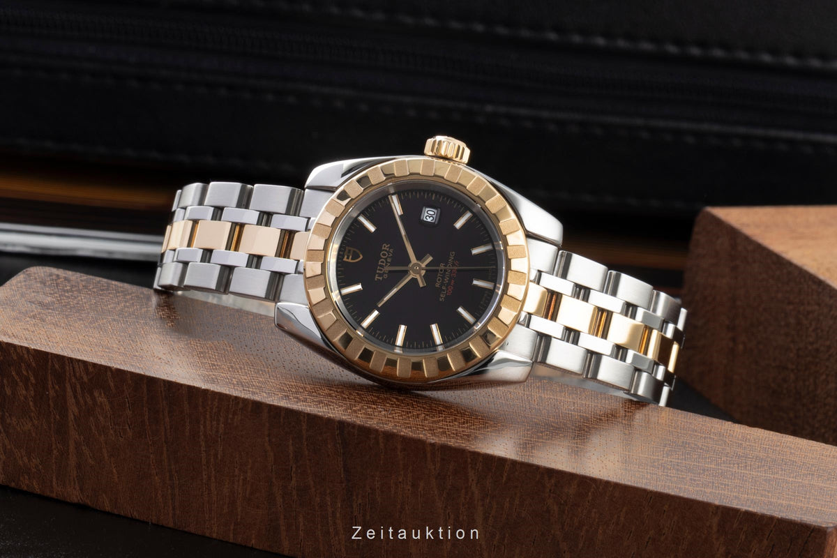 Tudor Classic Date acciaio / oro automatismo orologio da donna 22013  [2605316]
