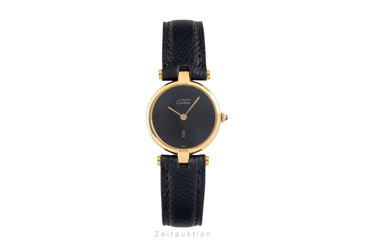 Cartier Vendome argent doré quartz montre pour femmes  [2605318]