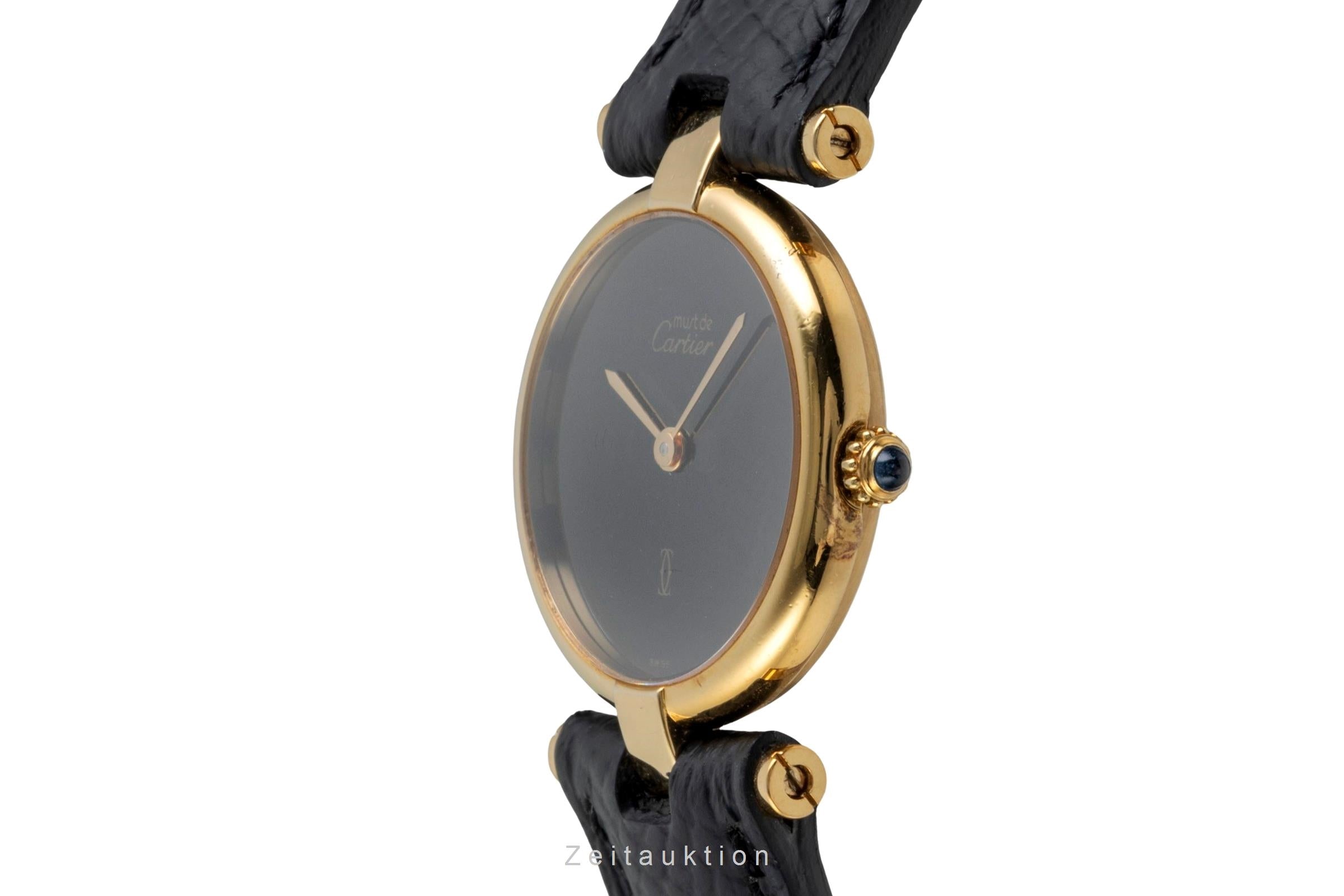 Cartier Vendome argent doré quartz montre pour femmes  [2605318]