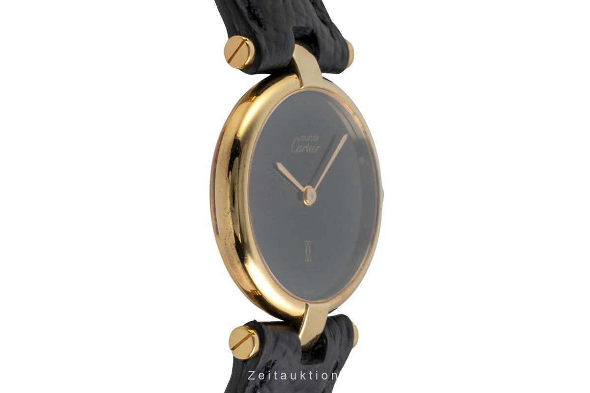 Cartier Vendome argent doré quartz montre pour femmes  [2605318]