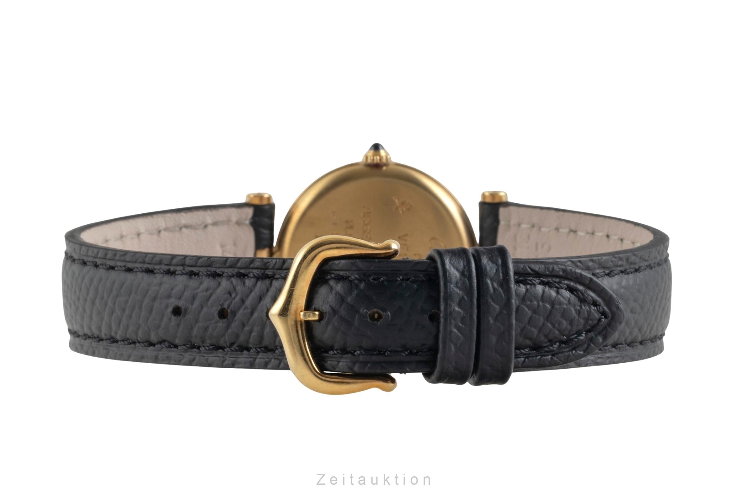 Cartier Vendome argent doré quartz montre pour femmes  [2605318]