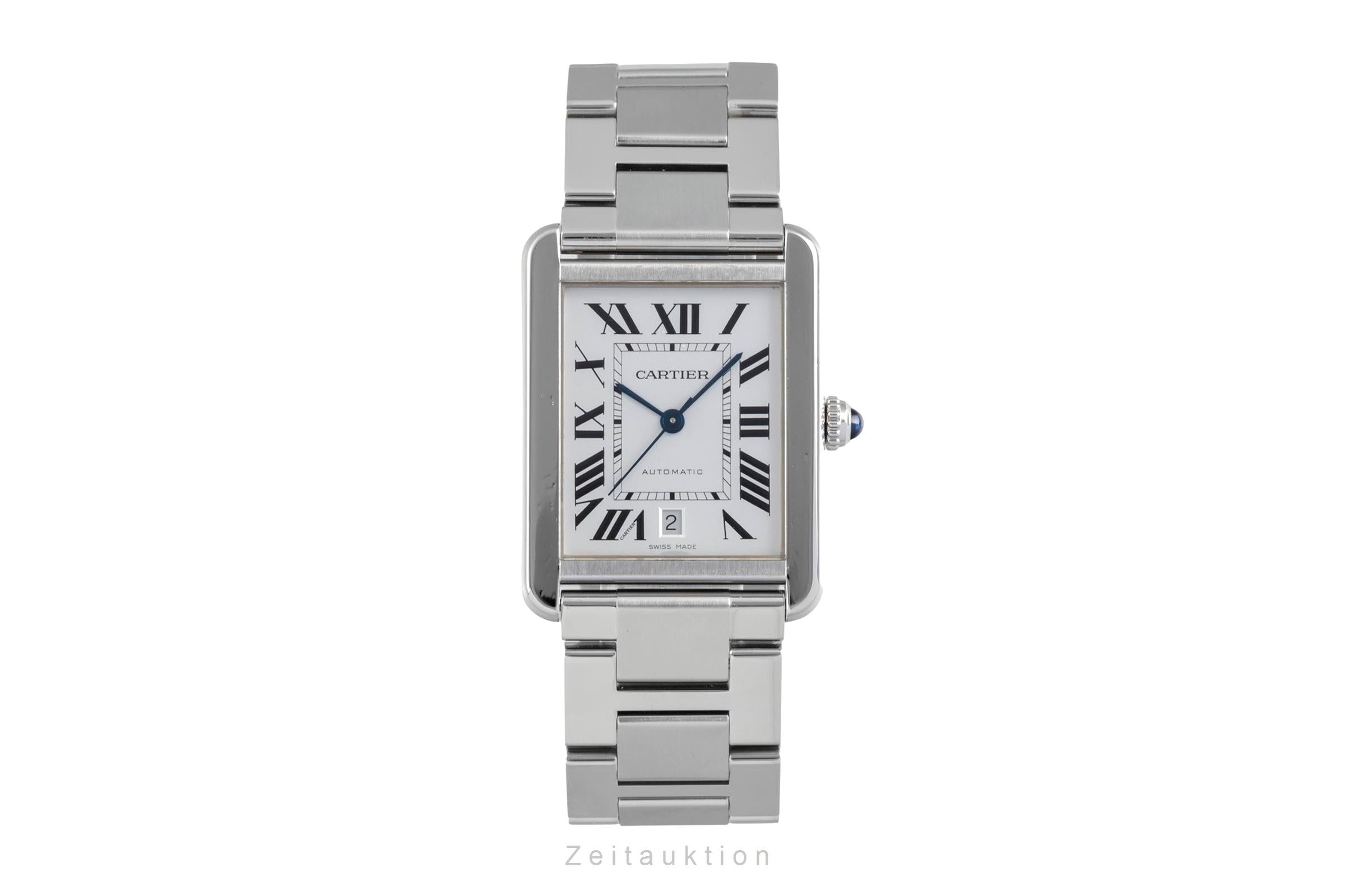 Cartier Tank acero automático reloj para caballeros W5200028  [2605326]