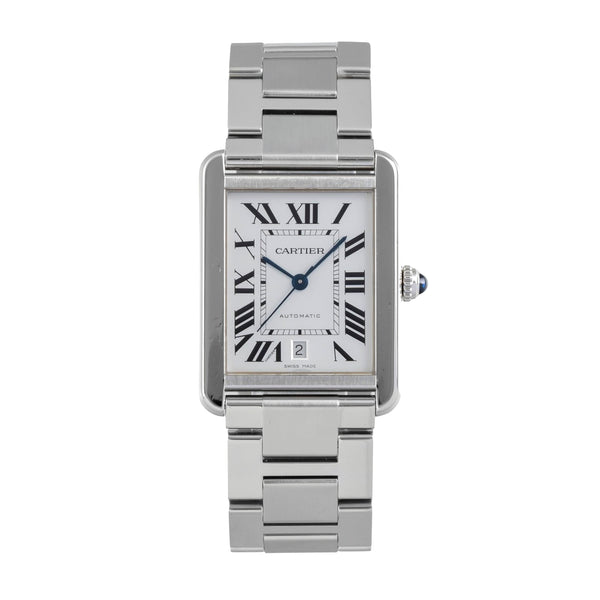 Cartier Tank acero automático reloj para caballeros W5200028  [2605326]