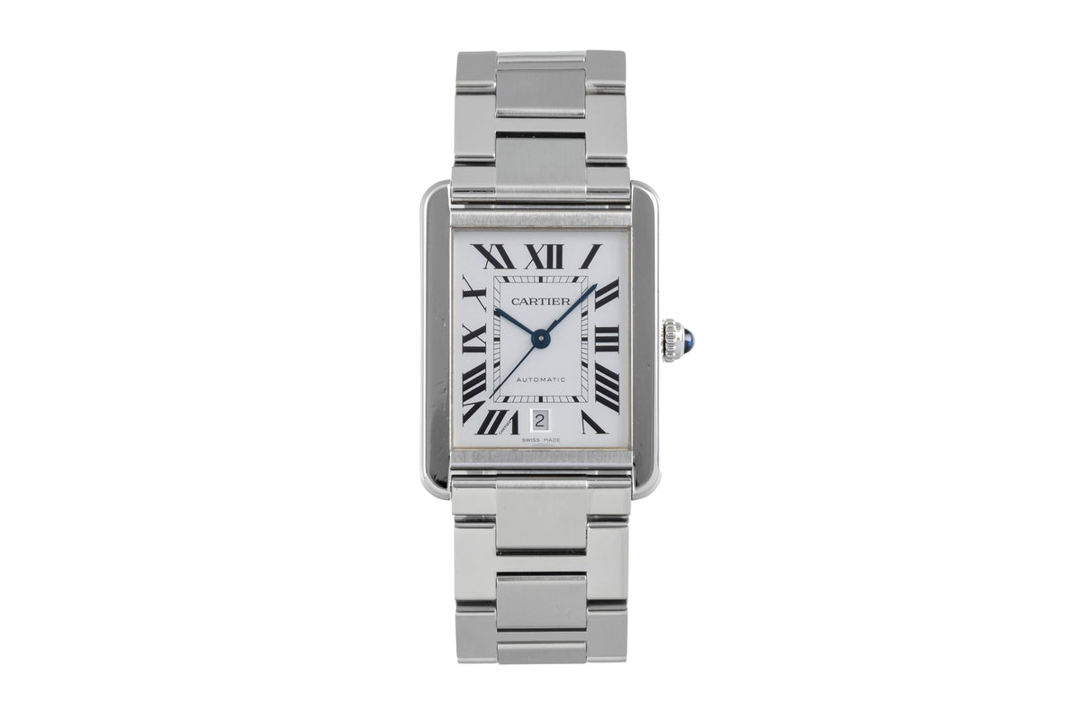 Cartier Tank acciaio automatismo orologio da uomo W5200028  [2605326]