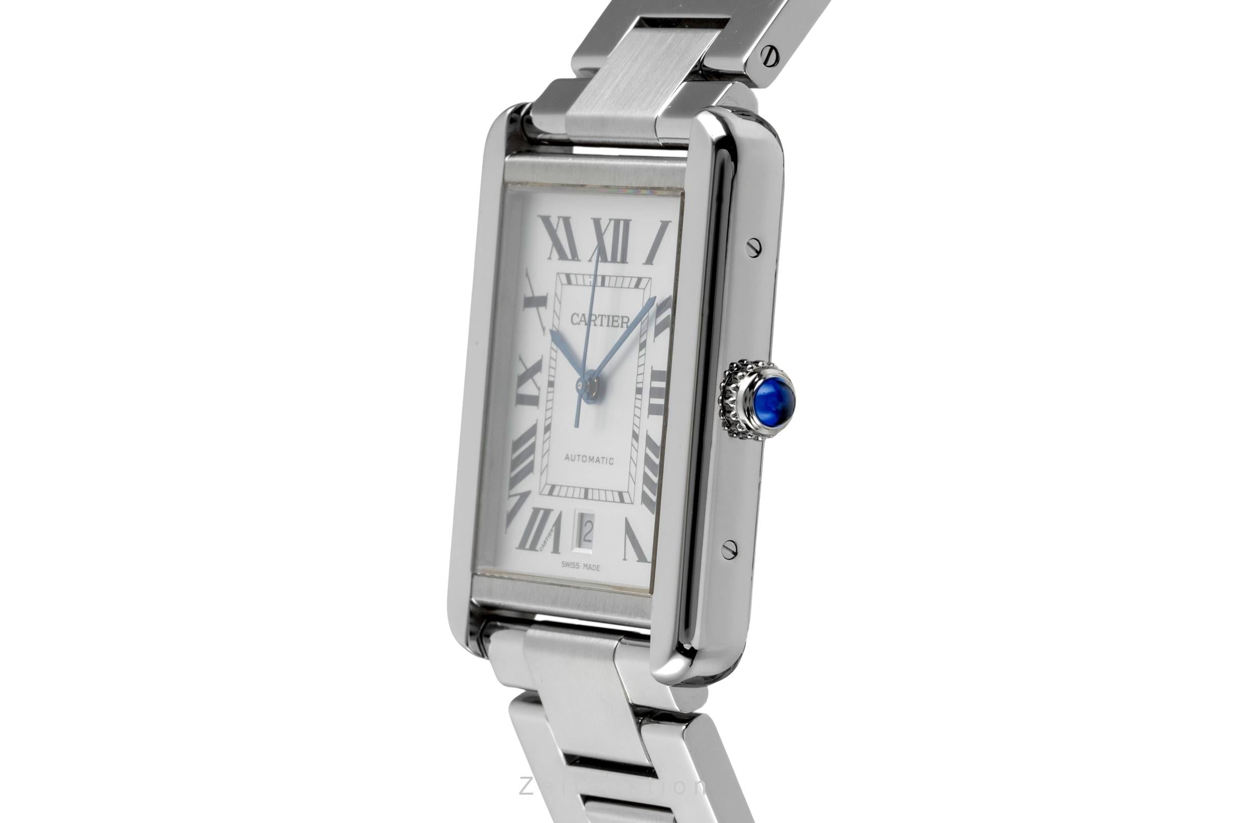 Cartier Tank acero automático reloj para caballeros W5200028  [2605326]