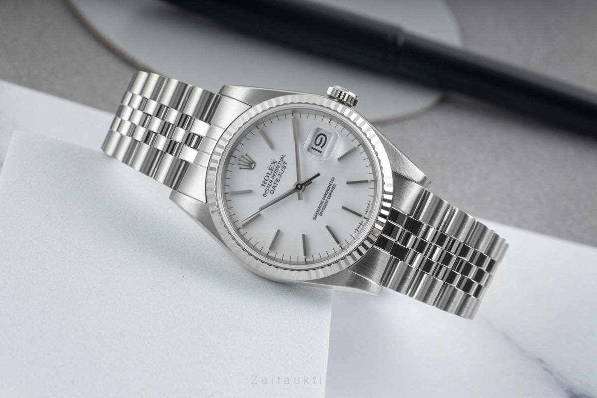 Rolex Datejust steel / white gold automatic men's watch 16234  [2605331]