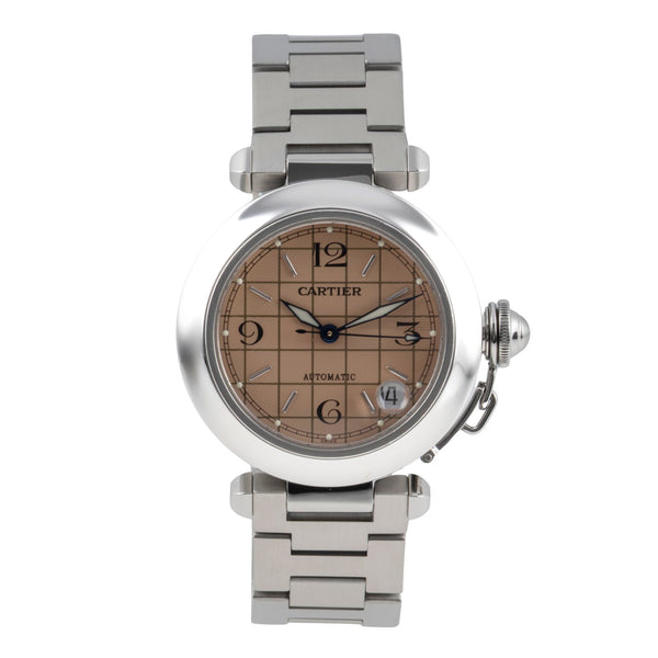 Cartier Pasha steel automatic unisex W31024M7  [2605332]