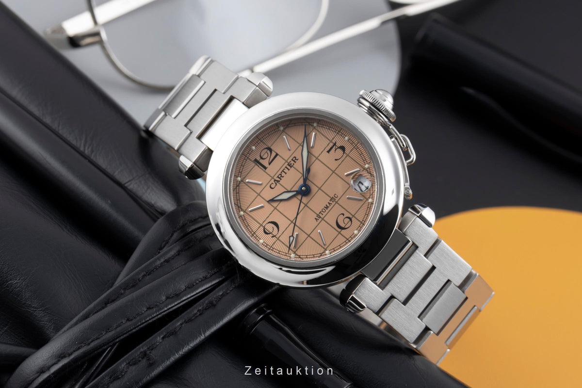 Cartier Pasha steel automatic unisex W31024M7  [2605332]