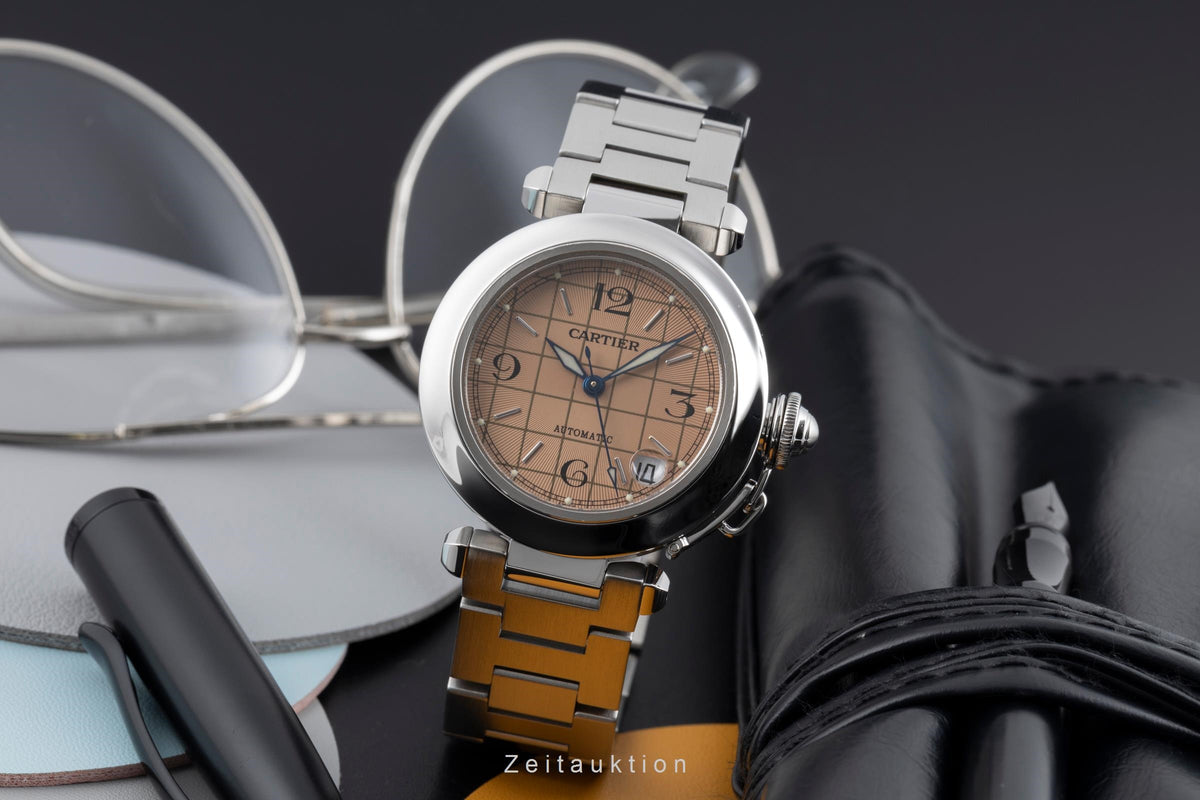 Cartier Pasha steel automatic unisex W31024M7  [2605332]