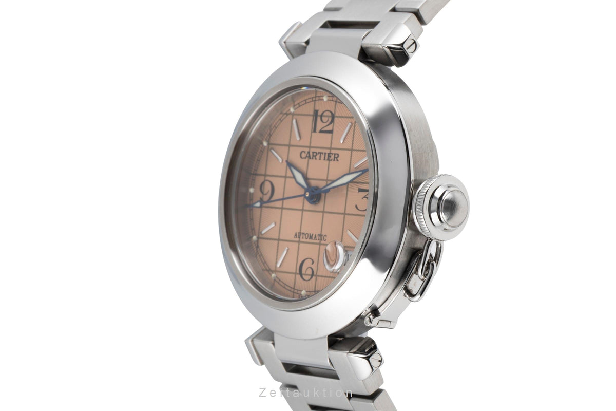 Cartier Pasha steel automatic unisex W31024M7  [2605332]